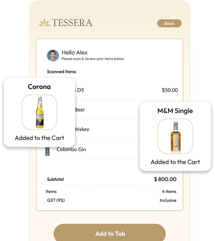 Retail Kiosk interface